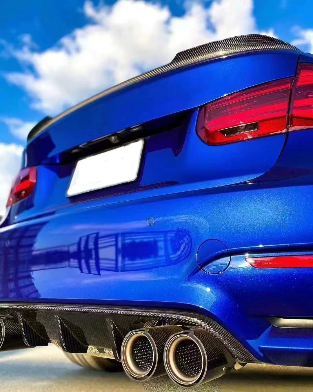 BMW M3 F80 / M4 F82 F83 (CARBON FIBER) M performance style rear diffuser