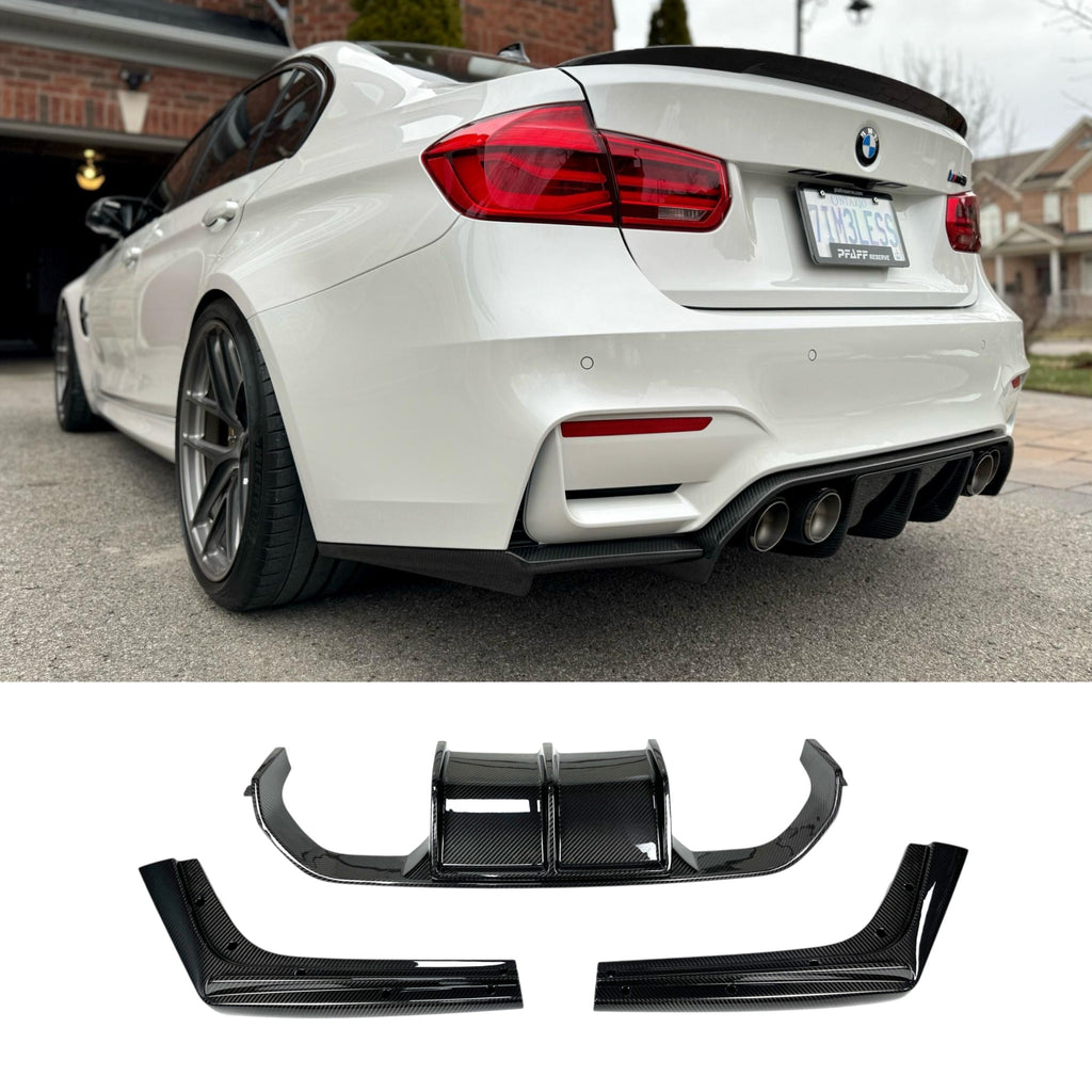 BMW M3 F80 / M4 F82 F83 (CARBON FIBER) Vorsteiner Style Rear Diffuser