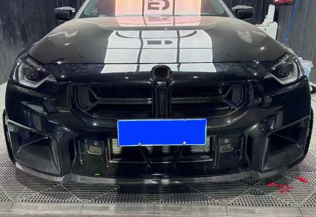 BMW M2 G87 2023+ (DRY PRE PREGGED CARBON FIBER) CSL STYLE FORNT GRILLE