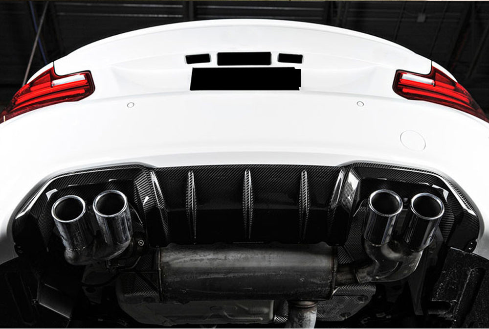 BMW M2/M2 Comp F87 2016-2021 (CARBON FIBER) M PERFORMANCE STYLE REAR DIFFUSER