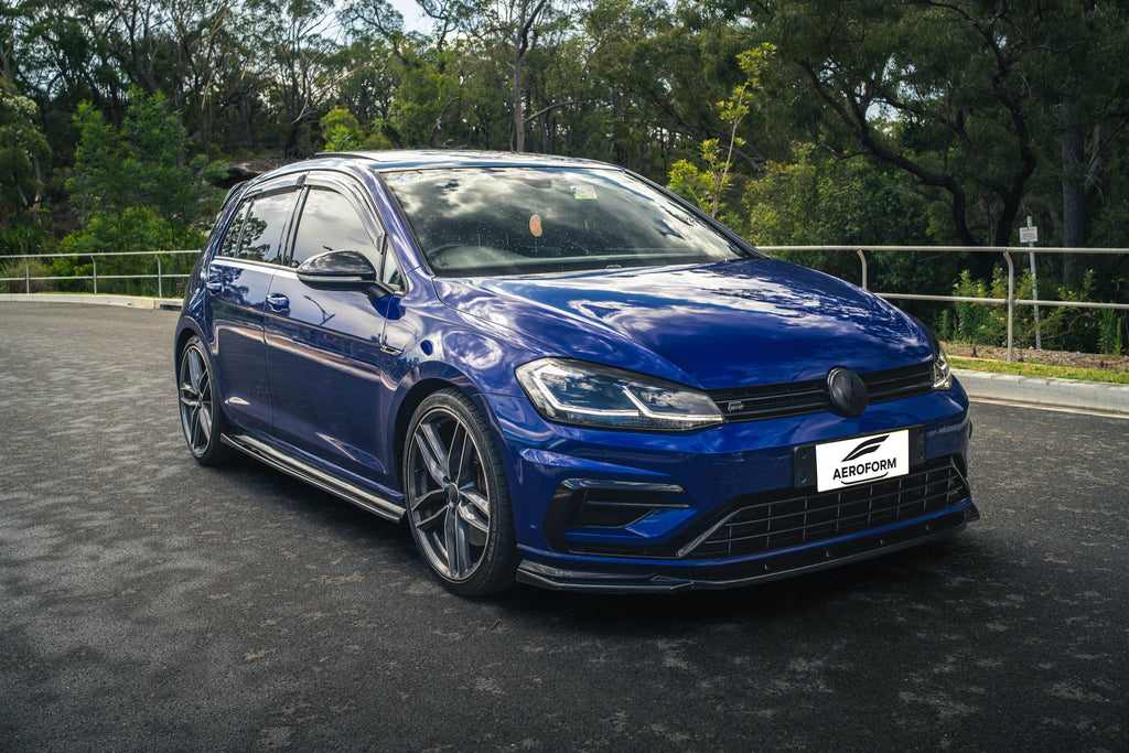Aero Front Lip (gloss black) for 17-20 Volkswagen Golf R MK7.5