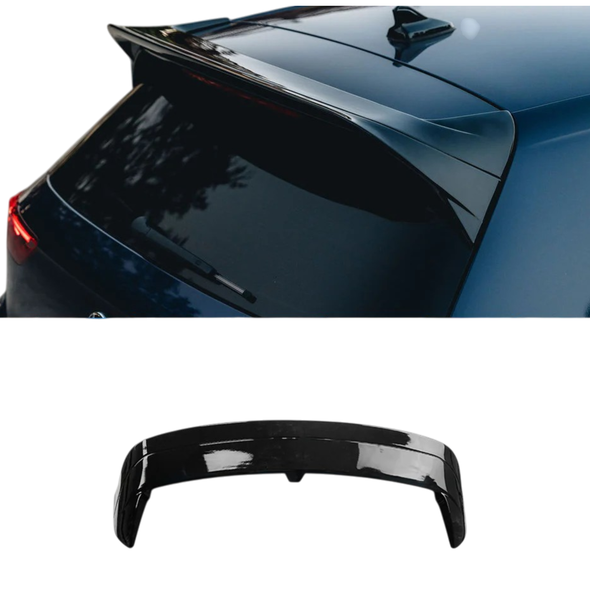 CS style spoiler (gloss black) for 20+ Volkswagen Golf TSI/GTI/R-Line MK8