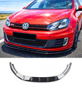 Aero Front Lip (gloss black) for 08-12 Volkswagen Golf GTI MK6