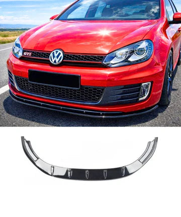 Aero Front Lip (gloss black) for 08-12 Volkswagen Golf GTI MK6