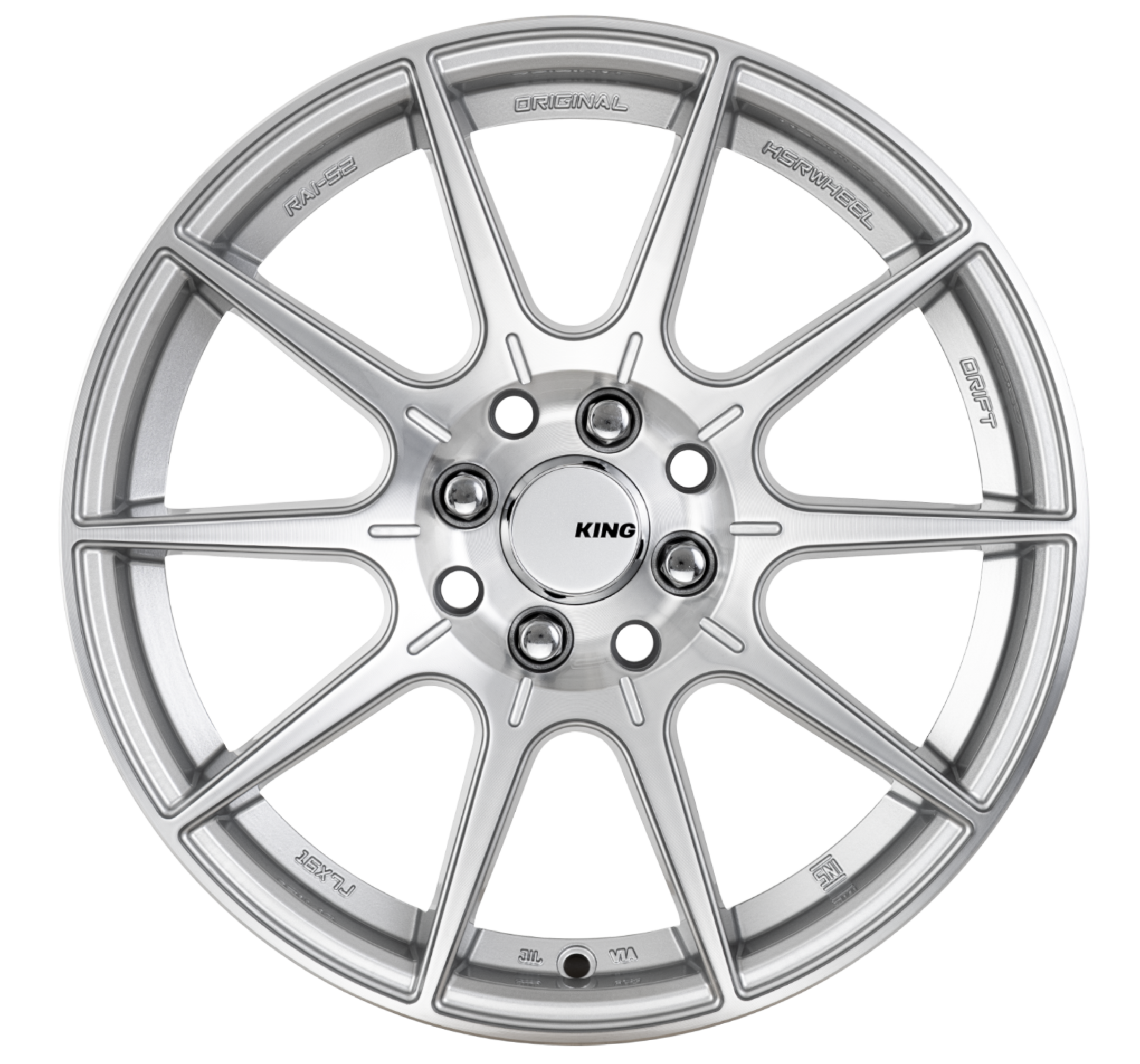 King Flash Machined Silver