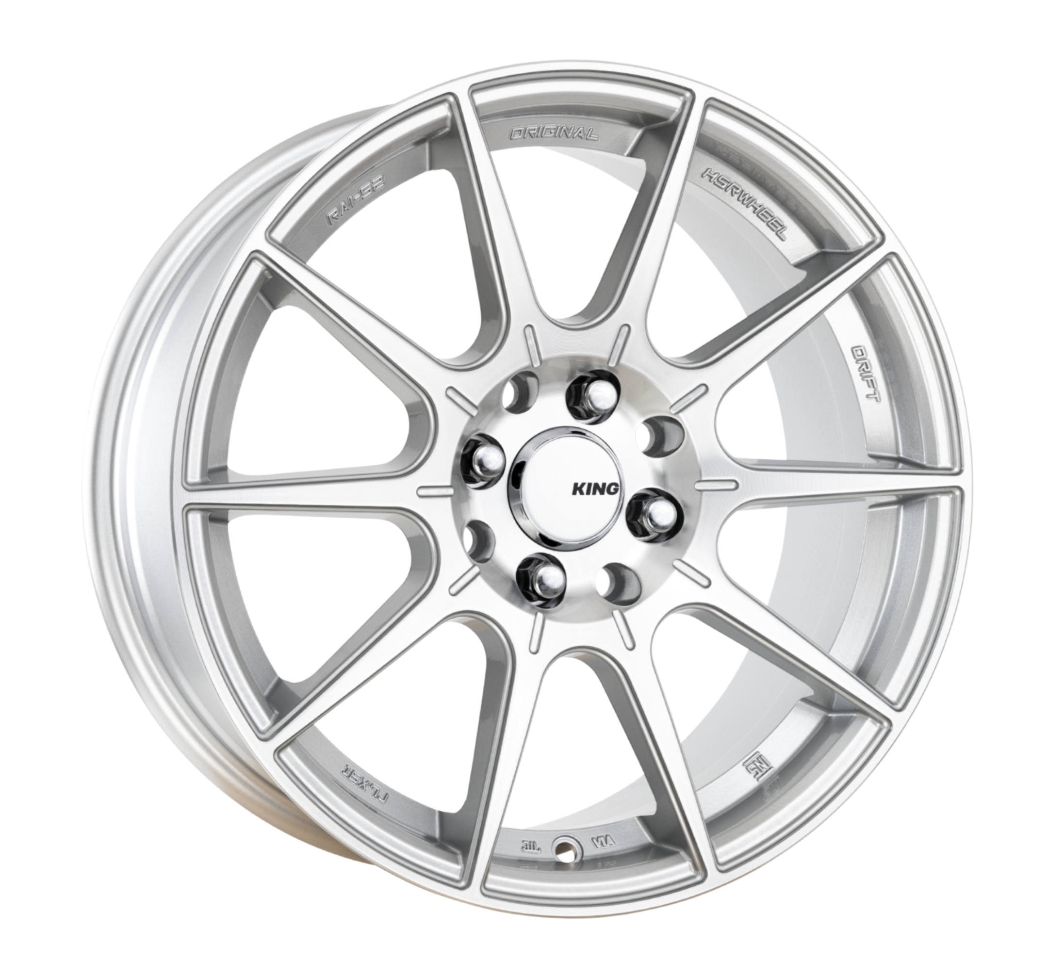 King Flash Machined Silver