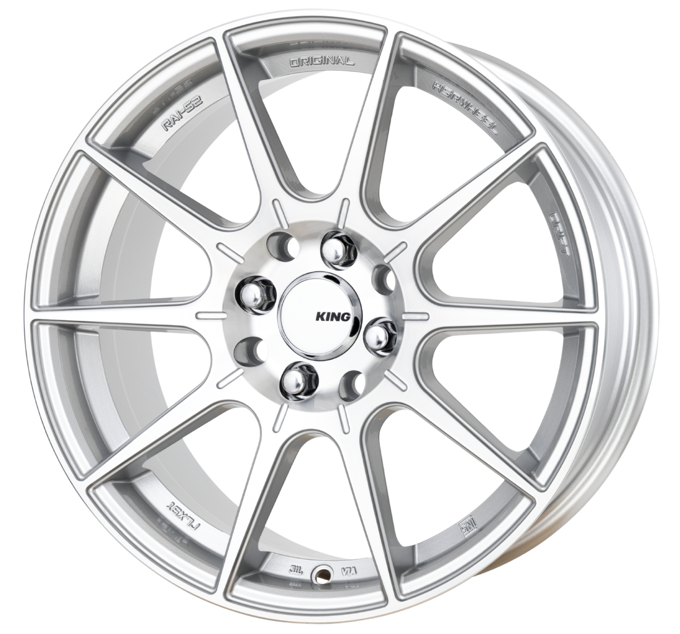 King Flash Machined Silver