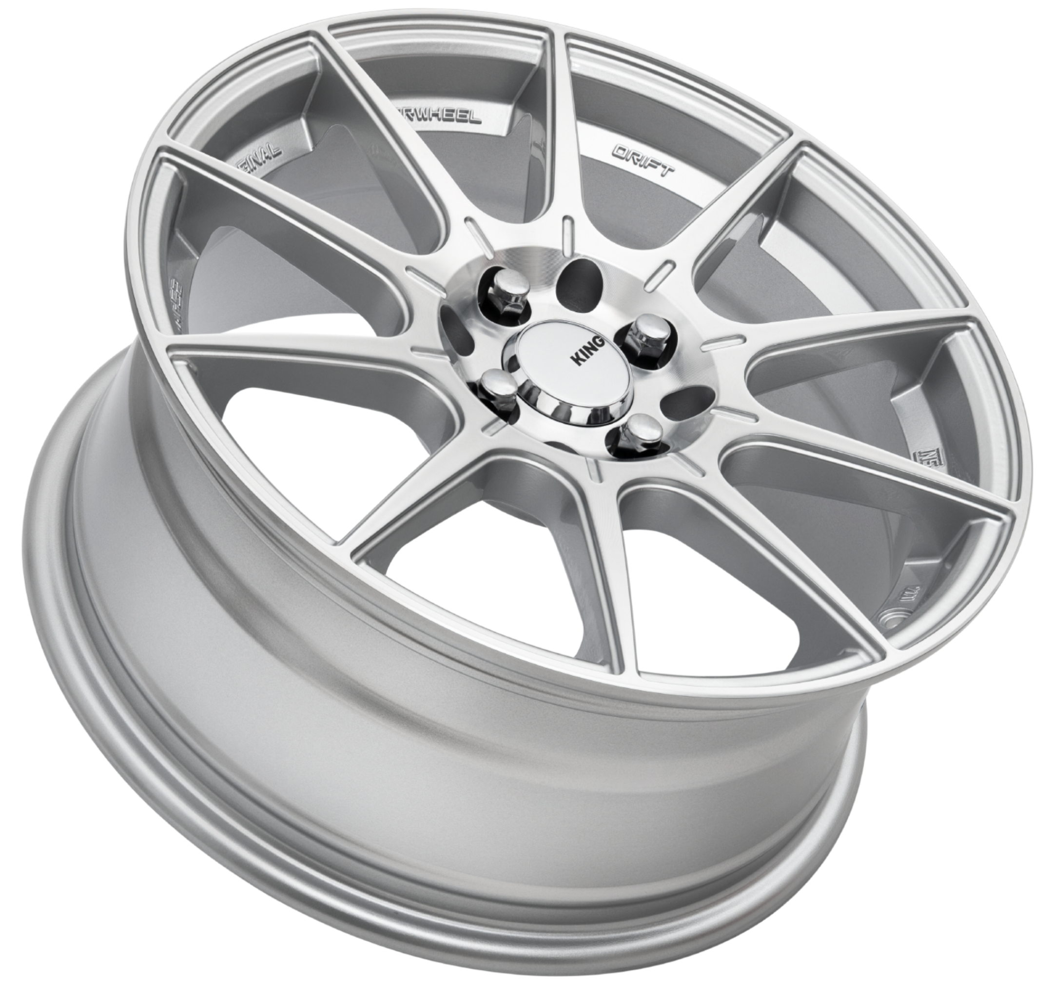 King Flash Machined Silver