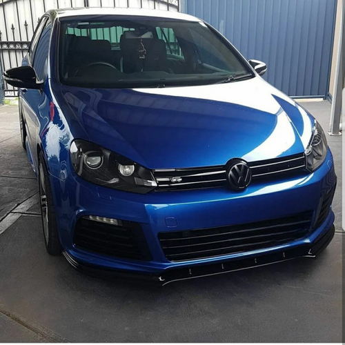Aero Front Lip (ABS Gloss Black) for 08-12 Volkswagen Golf R MK6