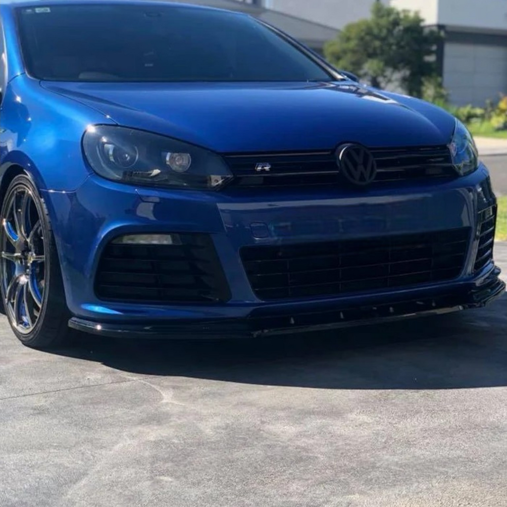 Aero Front Lip (ABS Gloss Black) for 08-12 Volkswagen Golf R MK6