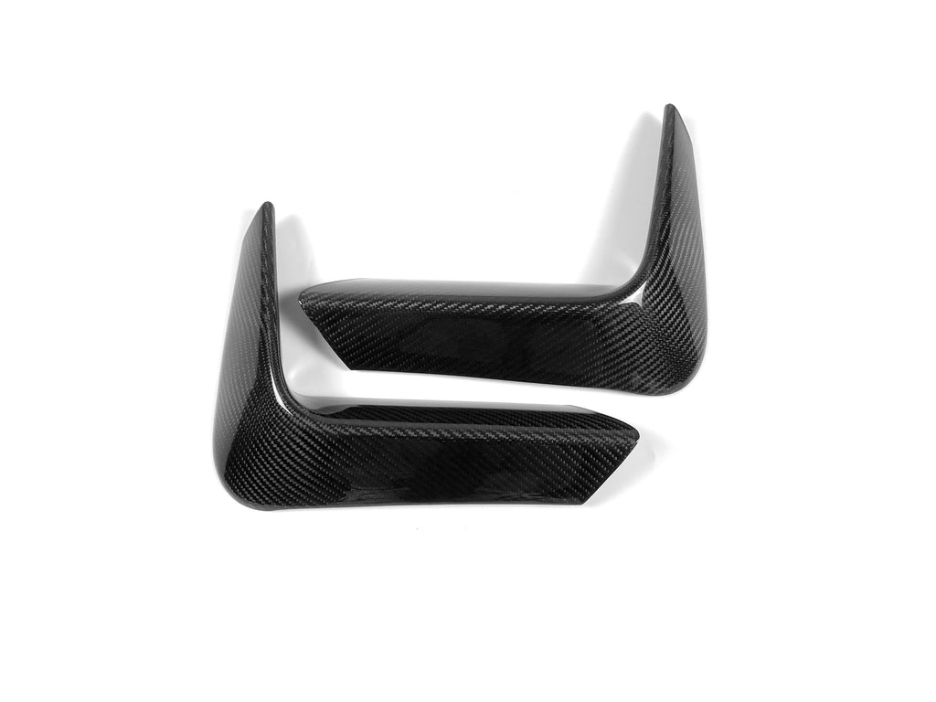 BMW M3 F80 / M4 F82 F83 (DRY CARBON FIBER) Rear Lower Bumper Fang Covers