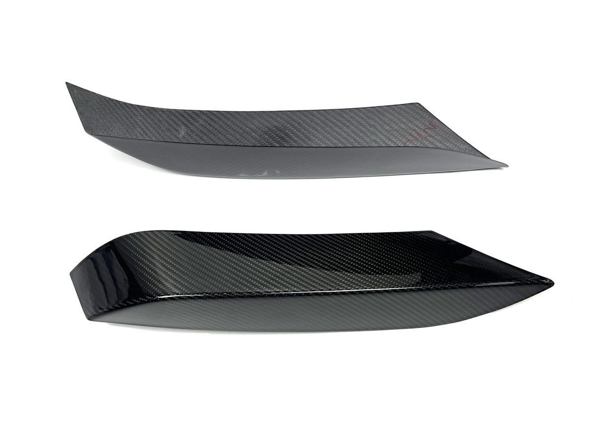 BMW M3 F80 / M4 F82 F83 (DRY CARBON FIBER) Front Upper Bumper Flap Trims
