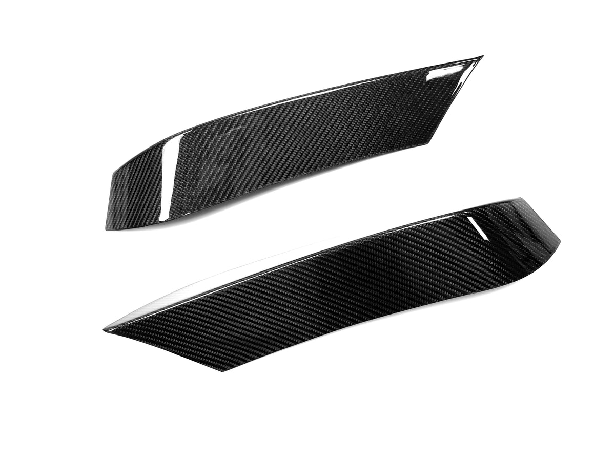 BMW M3 F80 / M4 F82 F83 (DRY CARBON FIBER) Front Upper Bumper Flap Trims