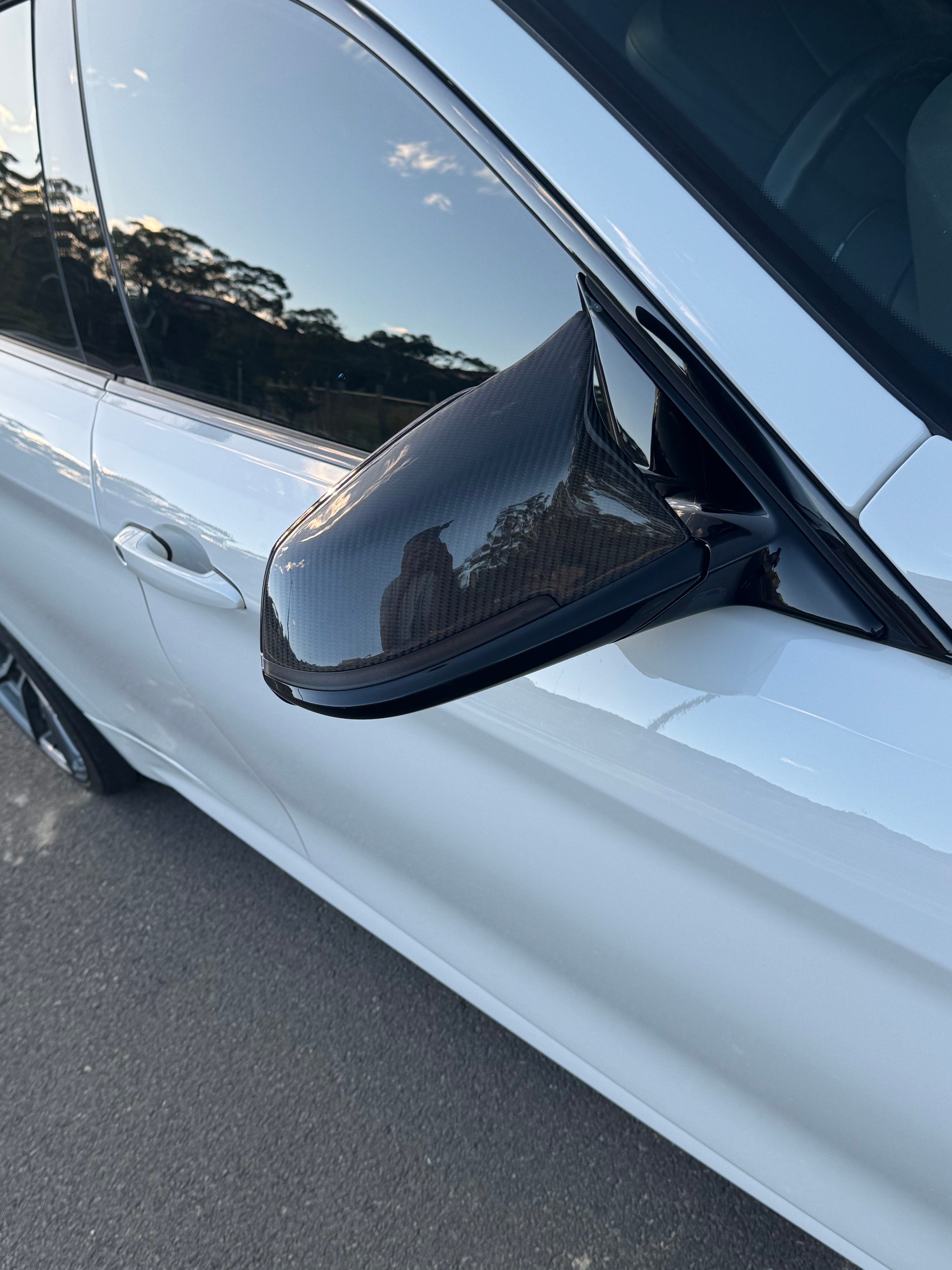 True M Wing Mirror Caps (Carbon Fiber) for 12-19 BMW F20/F22/F30/F32