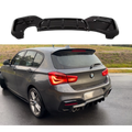 Max Style Rear Diffuser Single Exit (Gloss Black) for 15-19 BMW F20 1 Series