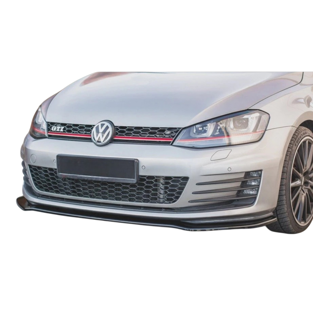 Aero Front Lip (gloss black) for 13-16 Volkswagen Golf GTI MK7