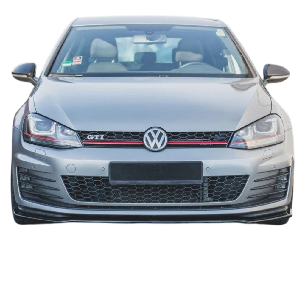 Aero Front Lip (gloss black) for 13-16 Volkswagen Golf GTI MK7
