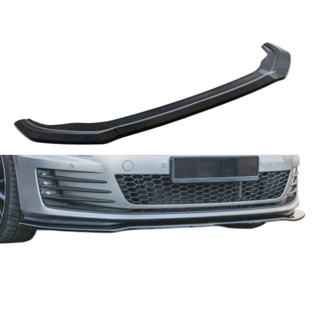 Aero Front Lip (gloss black) for 13-16 Volkswagen Golf GTI MK7