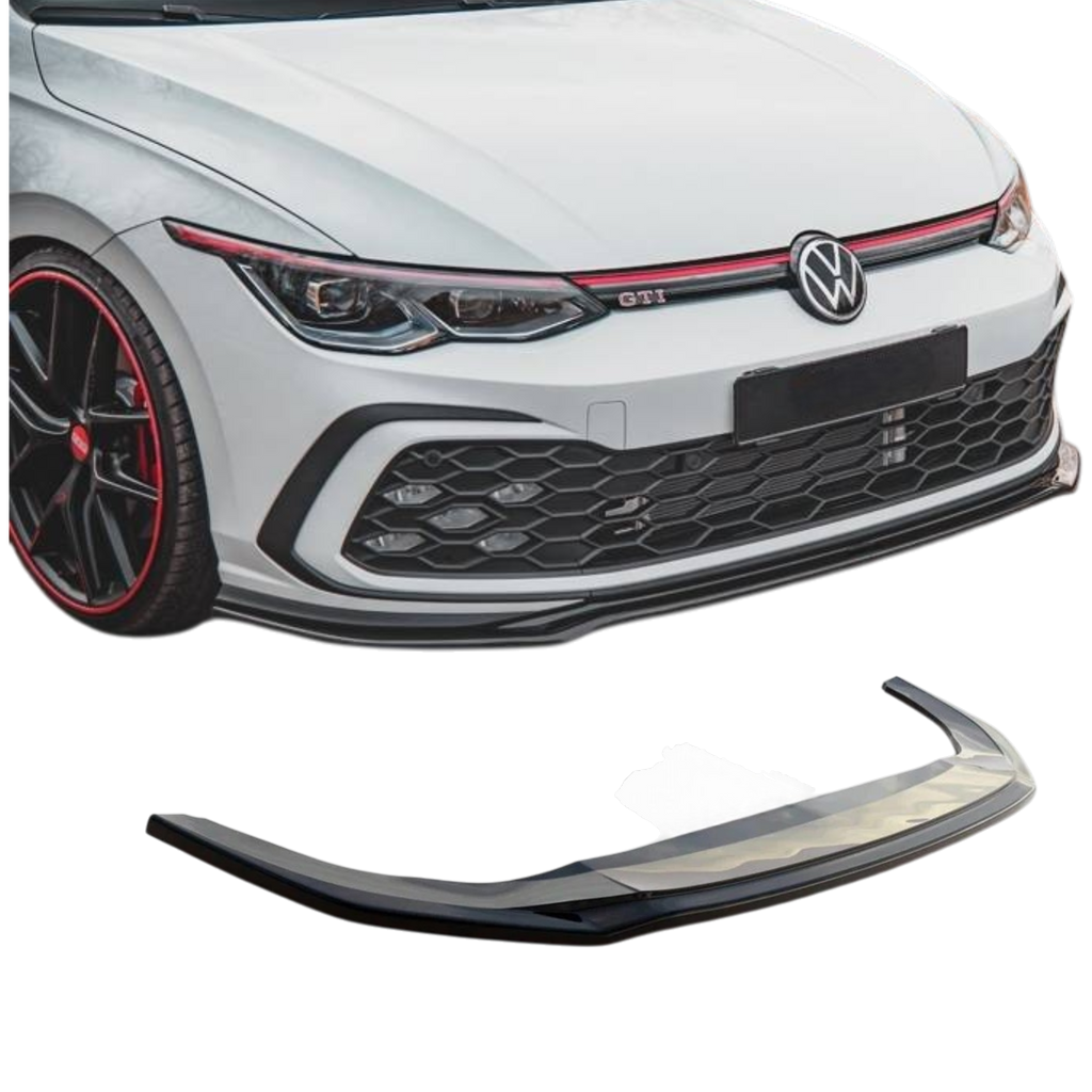 Max Style Front Lip (gloss black) for 20+ Volkswagen Golf GTI MK8