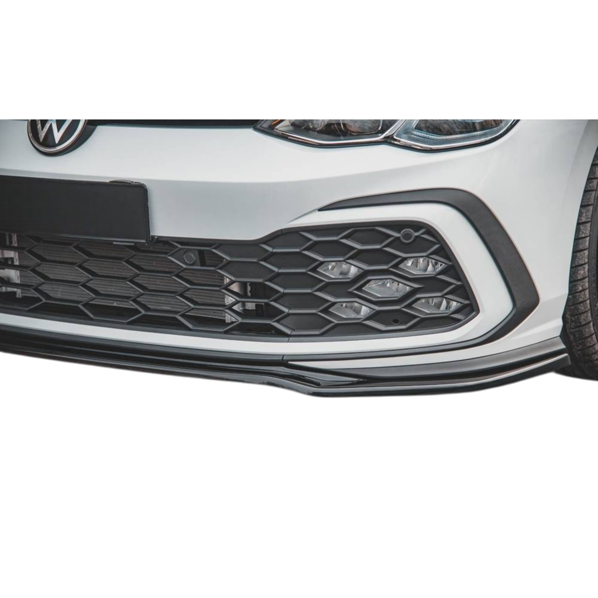 Max Style Front Lip (gloss black) for 20+ Volkswagen Golf GTI MK8