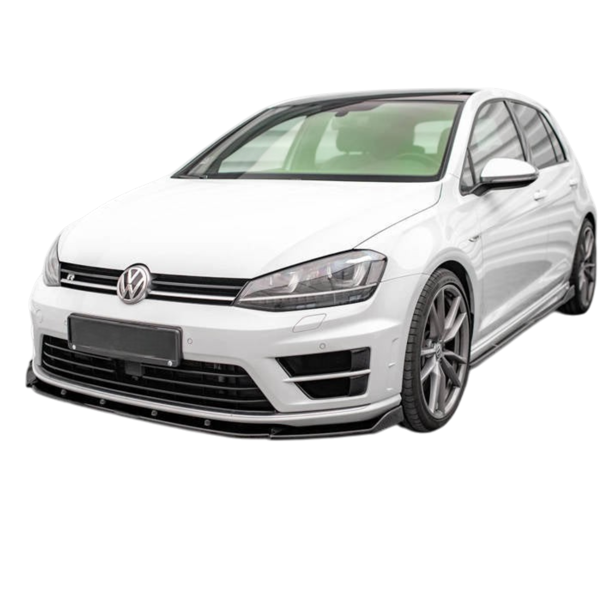 Aero Front Lip (gloss black) for for 14-16 Volkswagen Golf R MK7