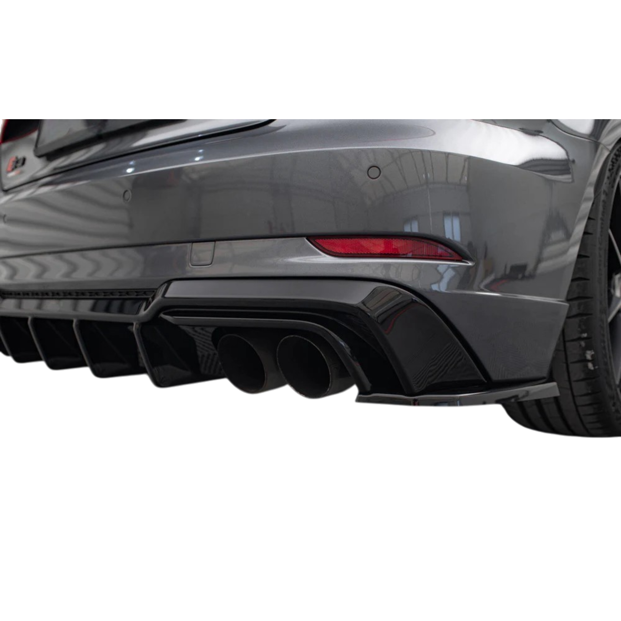 Aero Rear Side Splitters (Gloss Black) for 16-20 Audi S3/A3 S-Line (Hatch) 8V Facelift