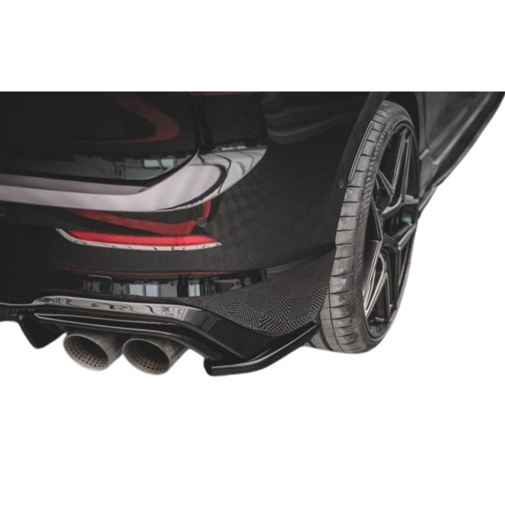 Max Style Rear Side Splitters (gloss black) for 20+ Volkswagen Golf R MK8