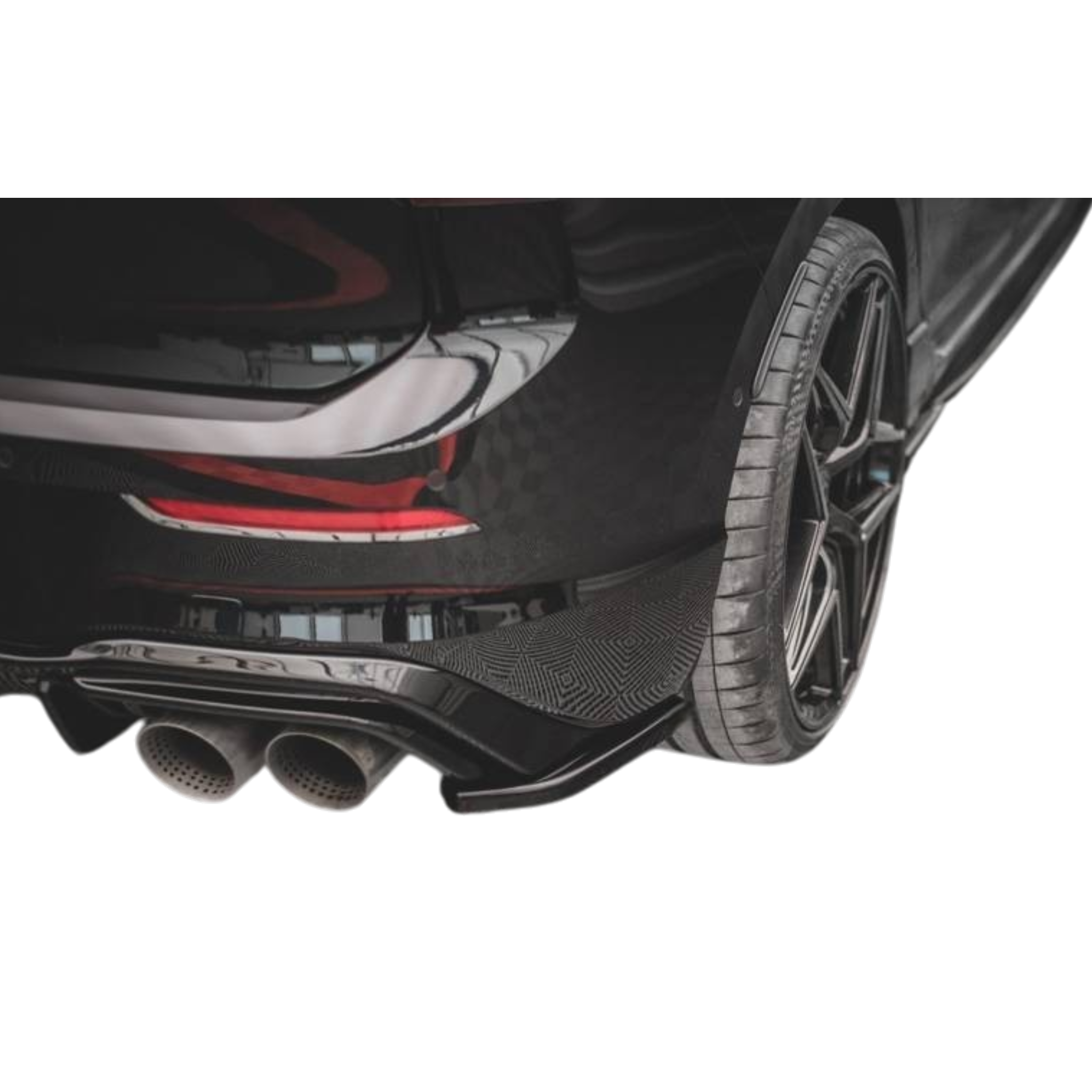 Max Style Rear Side Splitters (gloss black) for 20+ Volkswagen Golf R MK8