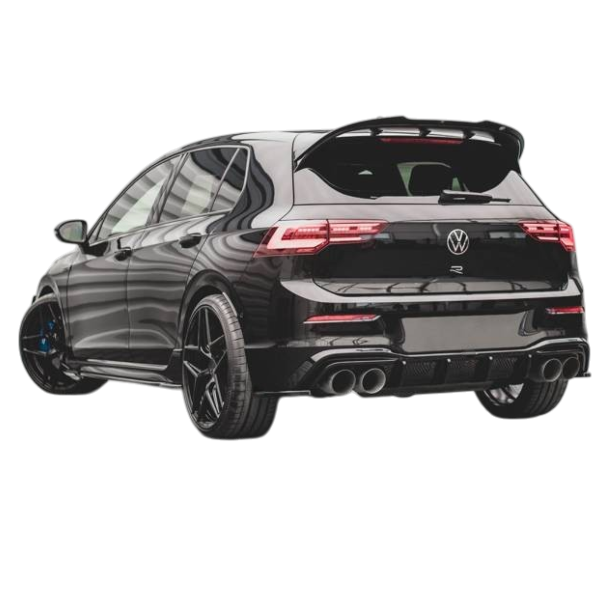 Max Style Rear Side Splitters (gloss black) for 20+ Volkswagen Golf R MK8