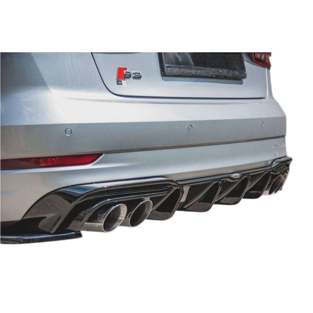 Aero Rear Diffuser (Gloss Black) for 16-20 Audi S3/A3 S-Line (sedan) 8V Facelift