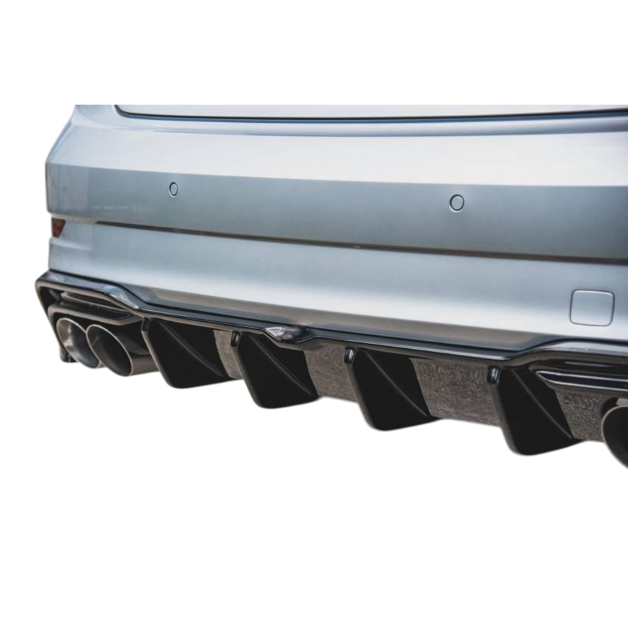 Aero Rear Diffuser (Gloss Black) for 16-20 Audi S3/A3 S-Line (sedan) 8V Facelift