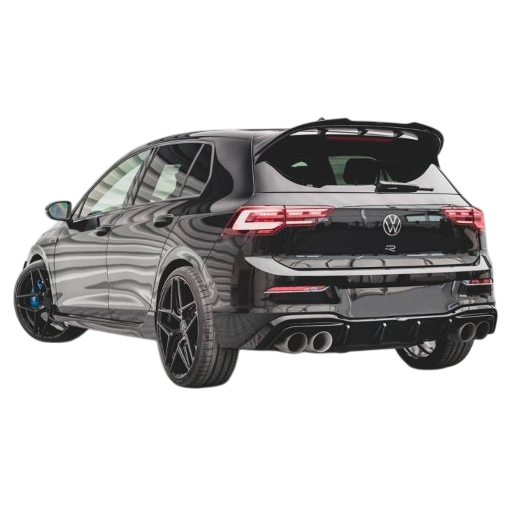 Max Style Rear Diffuser (gloss black) for 20+ Volkswagen Golf R MK8