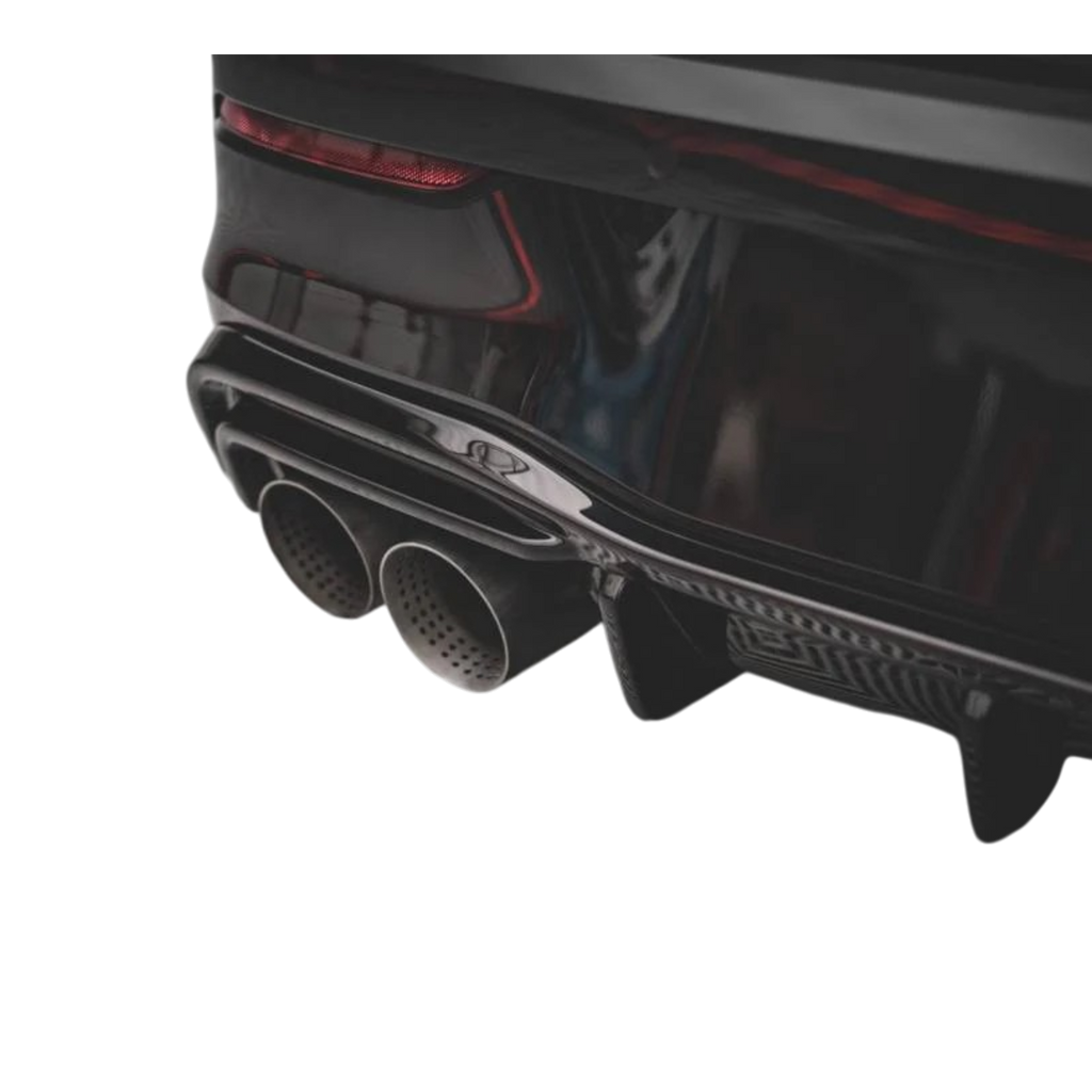 Max Style Rear Diffuser (gloss black) for 20+ Volkswagen Golf R MK8