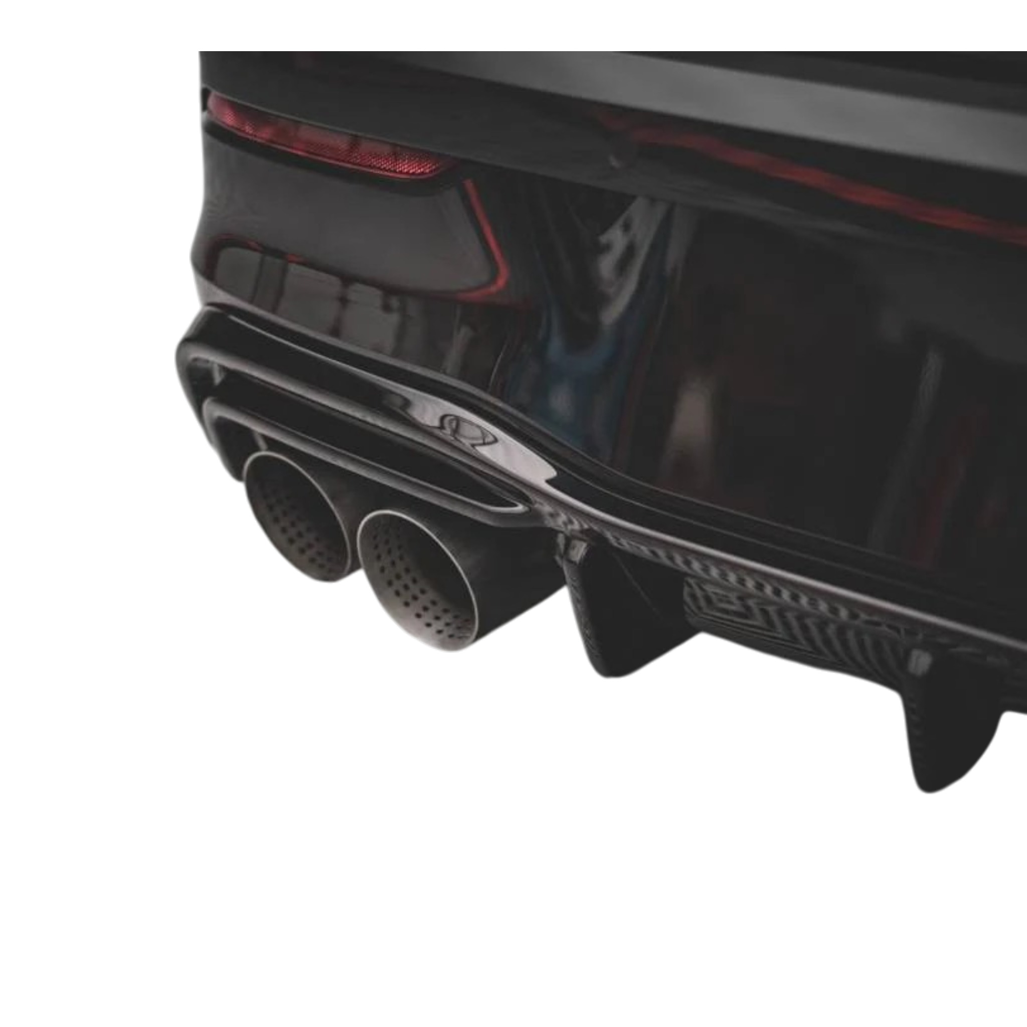 Max Style Rear Diffuser (gloss black) for 20+ Volkswagen Golf R MK8