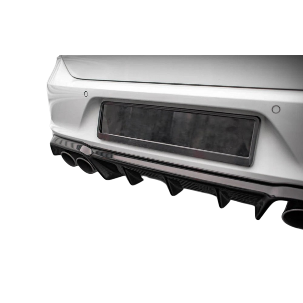 Aero Rear Diffuser (gloss black) for 14-17 Volkswagen Golf R MK7
