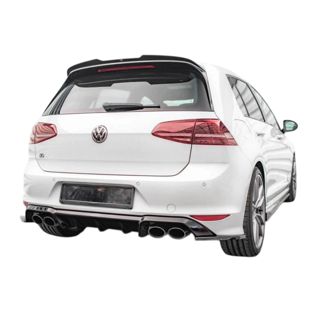 Aero Rear Diffuser (gloss black) for 14-17 Volkswagen Golf R MK7