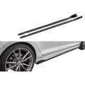 Aero Side Skirts (gloss black) for 13-17 Volkswagen Golf R MK7