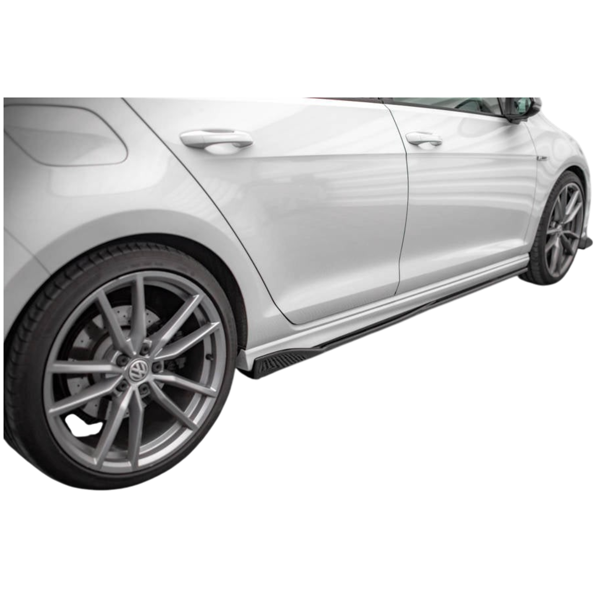 Aero Side Skirts (gloss black) for 13-17 Volkswagen Golf R MK7