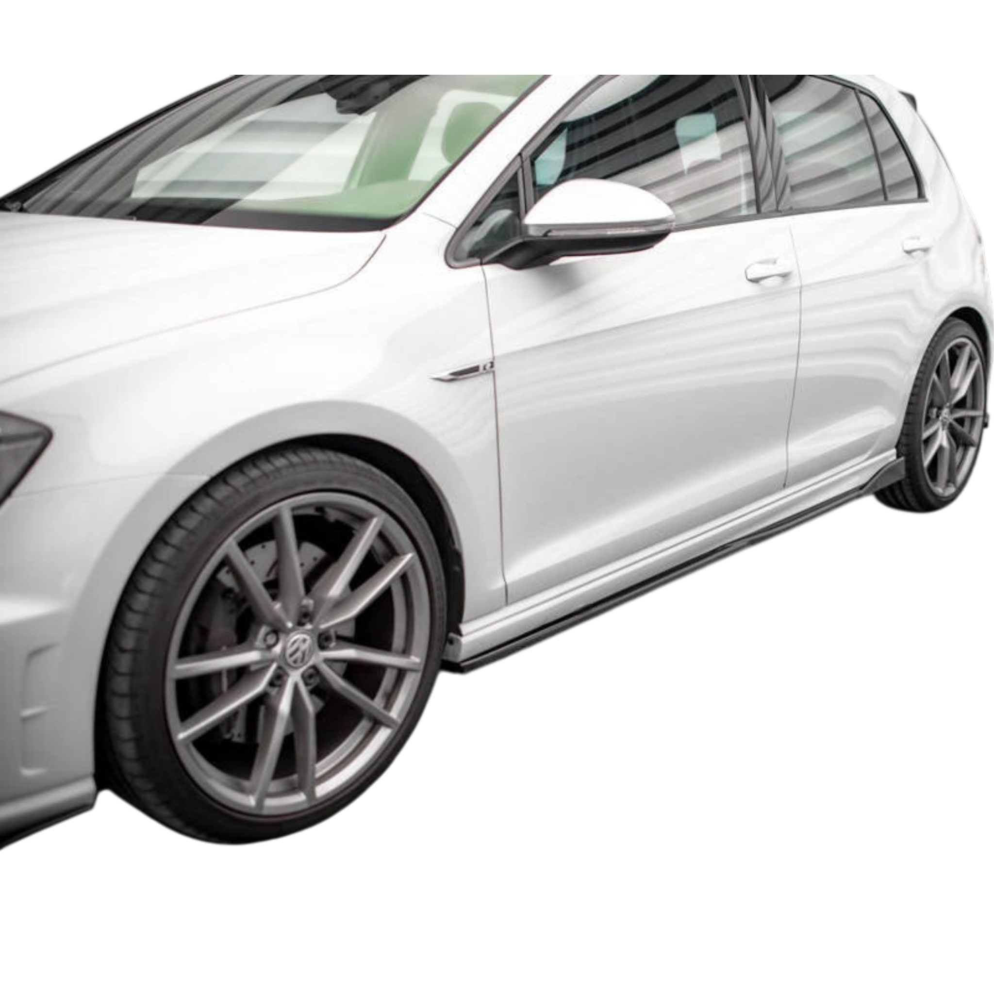 Aero Side Skirts (gloss black) for 13-17 Volkswagen Golf R MK7
