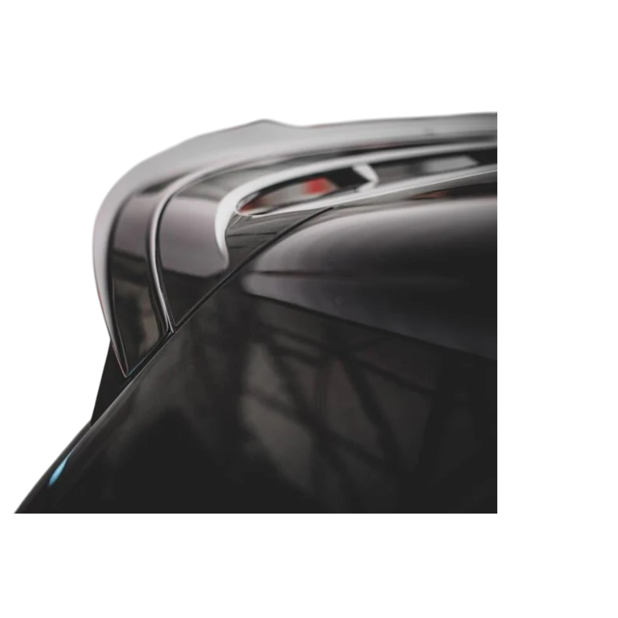 Max Style Rear Spoiler Cap CS (textured black) for 20+ Volkswagen Golf R/GTI MK8