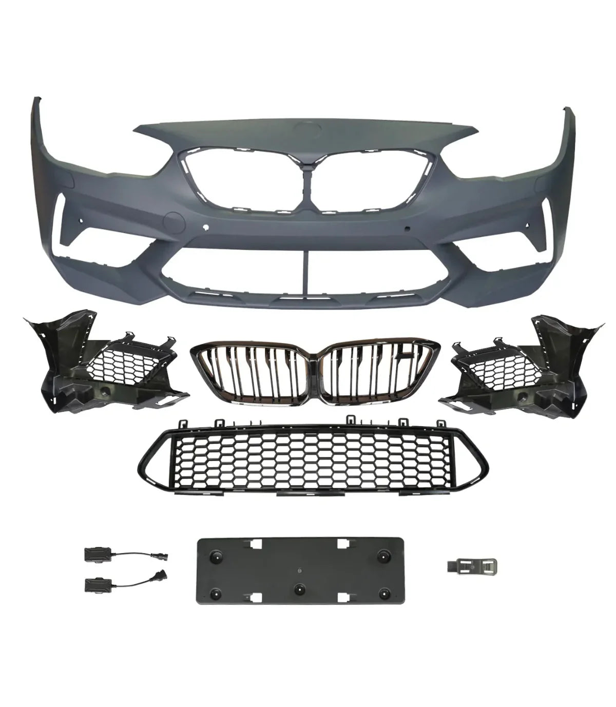 M2 Competition Style Front Bumper for 15-19 BMW 1 Series F20 LCI