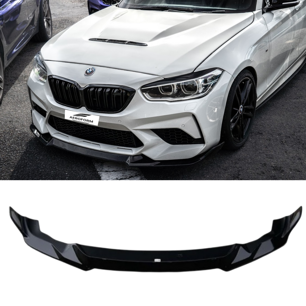 CS Style Front Lip (Gloss Black) for 16-21 BMW M2 (Coupe/Competition) F87