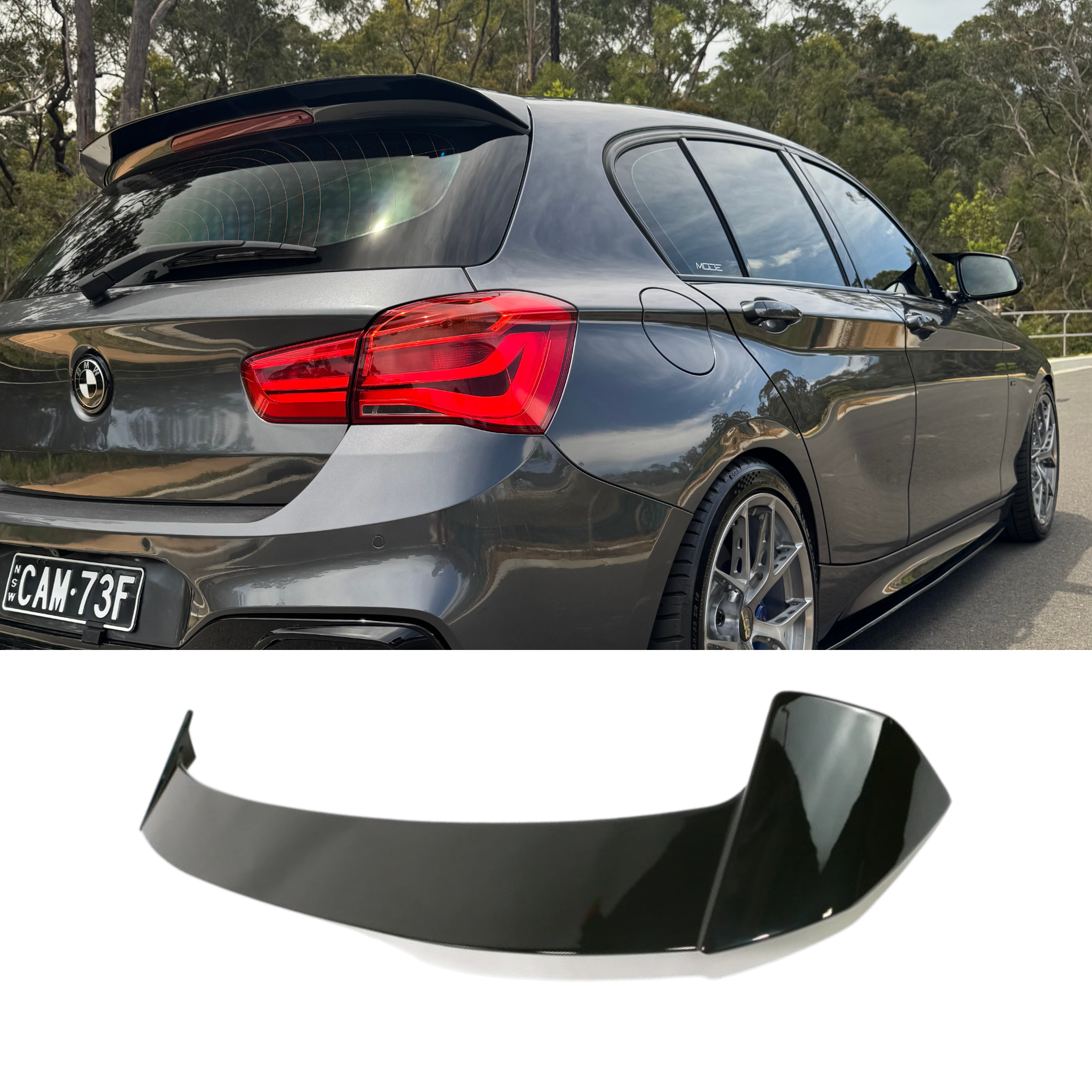 Rear Spoiler (Gloss Black) for 11-19 BMW 1 Series F20