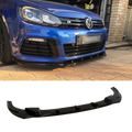 Aero Front Lip (ABS Gloss Black) for 08-12 Volkswagen Golf R MK6