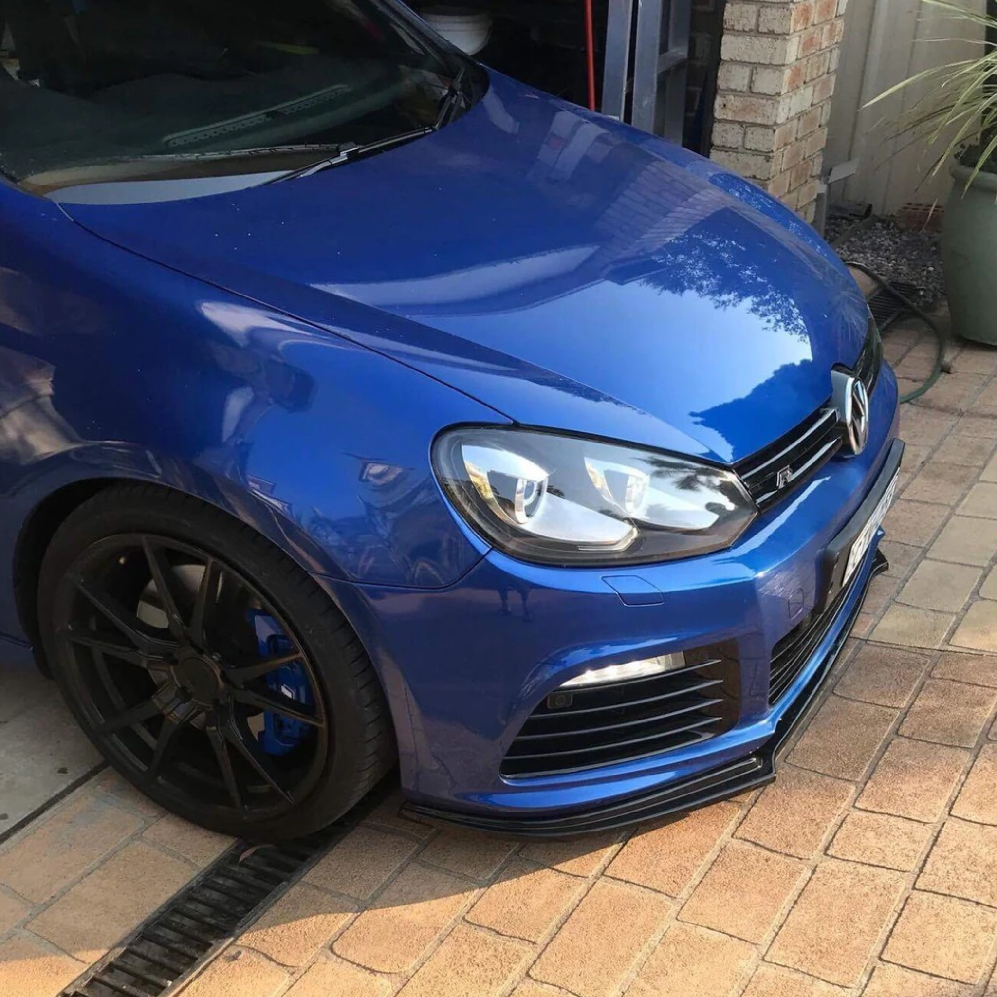 Aero Front Lip (ABS Gloss Black) for 08-12 Volkswagen Golf R MK6
