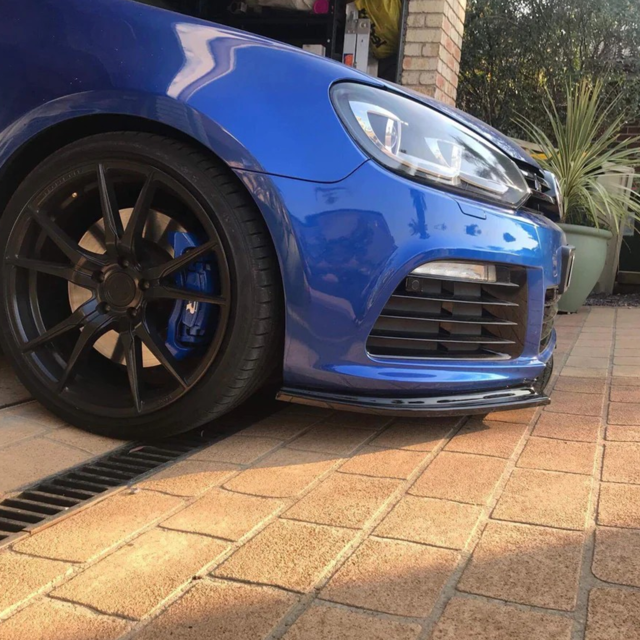Aero Front Lip (ABS Gloss Black) for 08-12 Volkswagen Golf R MK6