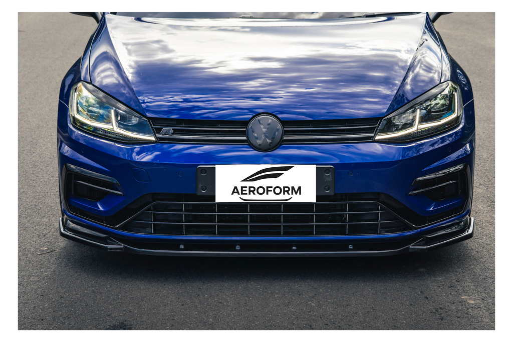 Aero Front Lip (gloss black) for 17-20 Volkswagen Golf R MK7.5