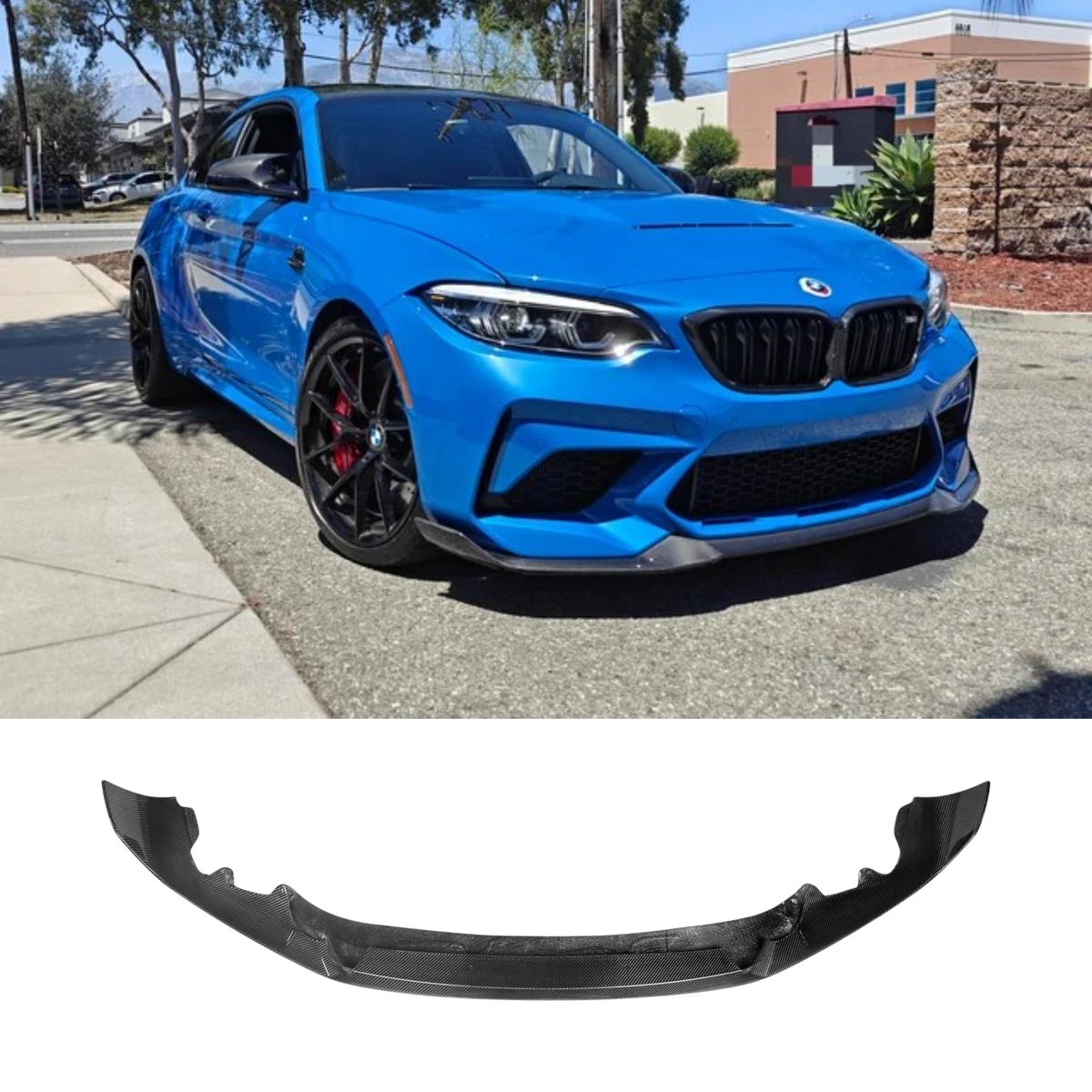BMW M2/M2 Comp F87 2016-2021 (CARBON FIBER) CS STYLE FORNT LIP