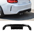 BMW M2/M2 Comp F87 2016-2021 (CARBON FIBER) M PERFORMANCE STYLE REAR DIFFUSER