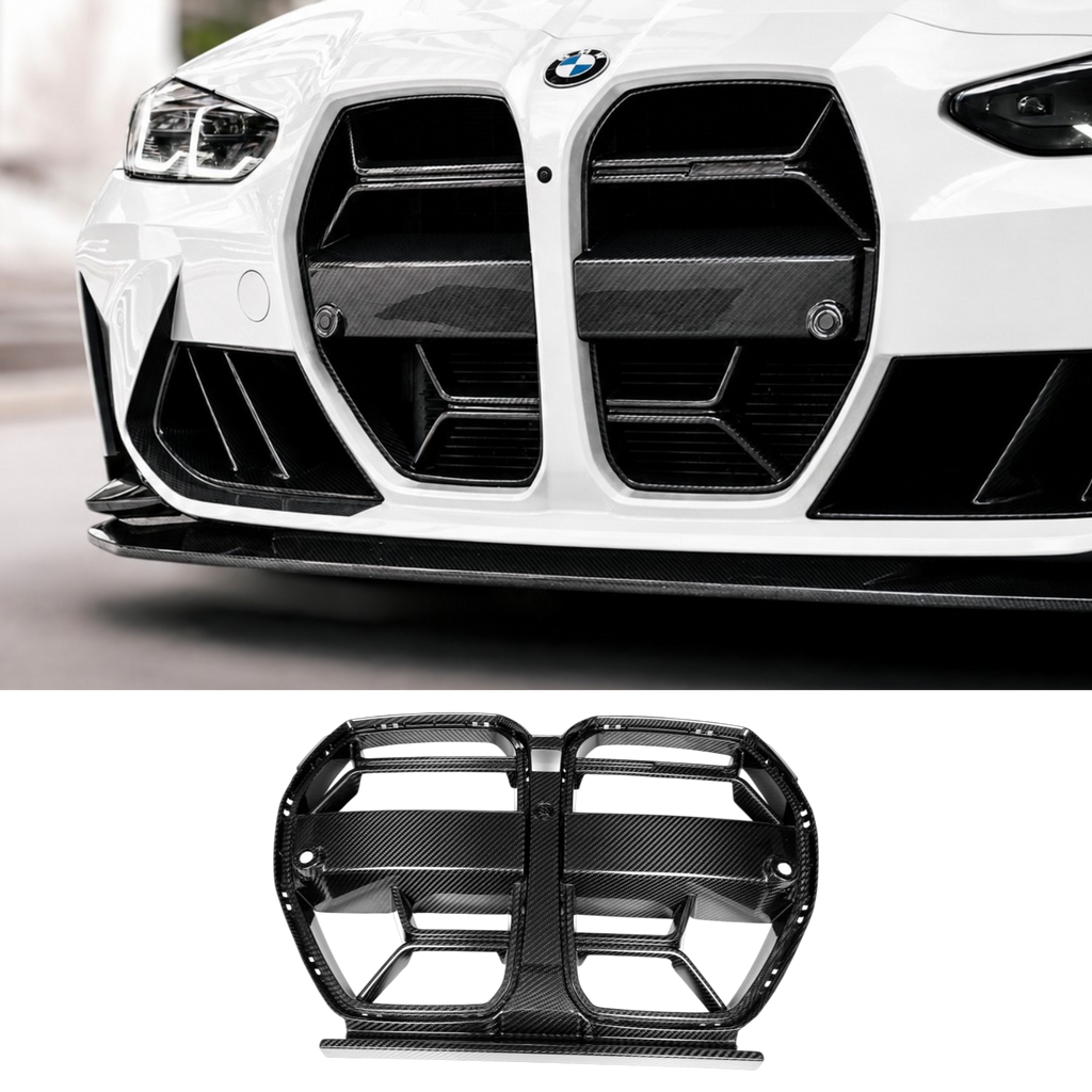 BMW M3 G80 G81/ M4 G82 G83 (DRY CARBON FIBER) CSL STYLE GRILLE (NO ACC)